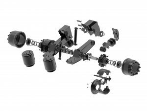 Peças suspensão pneumática similar modelo Facchini